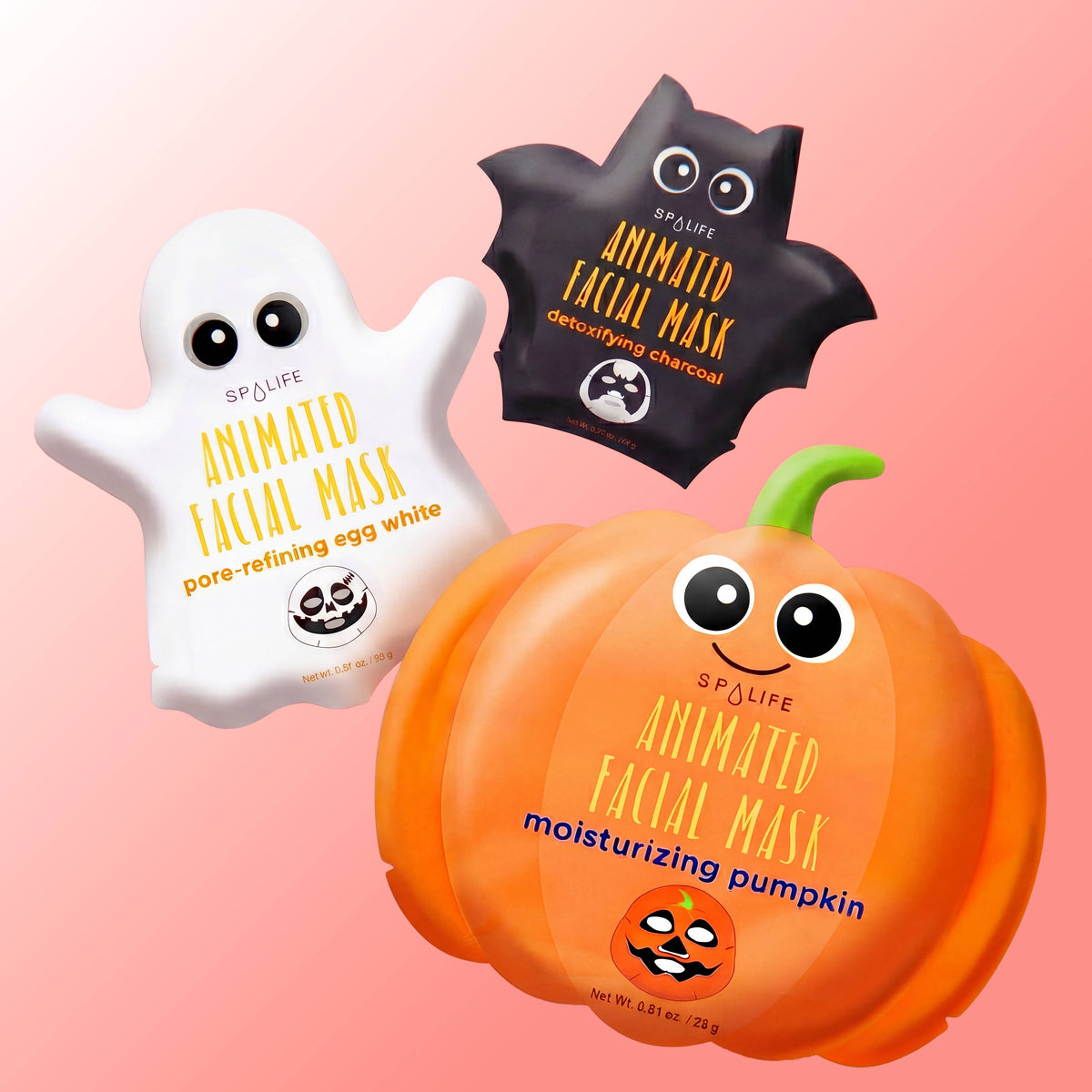 My Spa Life - Korean Skincare Halloween Sheet Masks | Pumpkin, Ghost & Bat