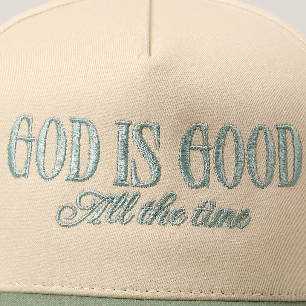 Fashion City - God Is Good All The Time Embroidery Trucker Hat