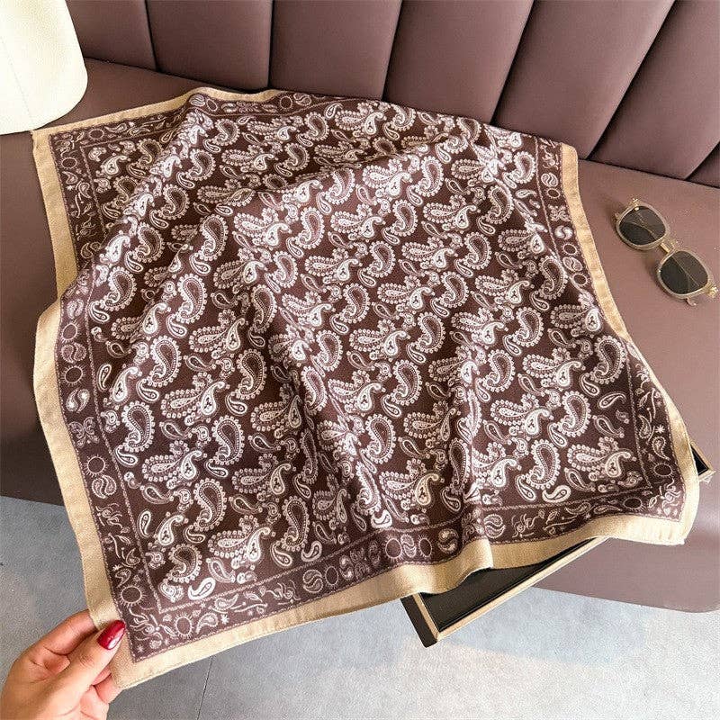 Sheer Trend - Fashion Print Square Scarf