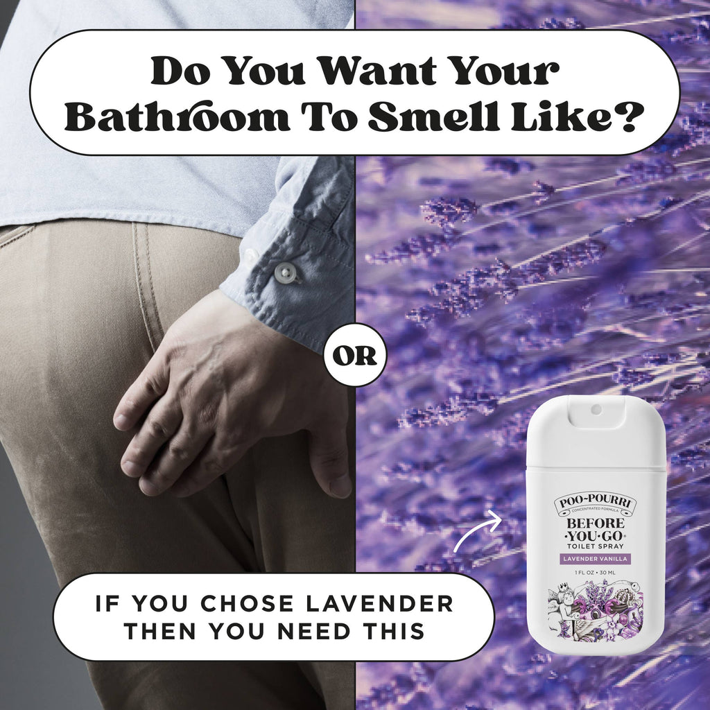 ~Pourri - Poo~Pourri - 1oz Pocket Sprayer w/ Pouch - Lavender Vanilla