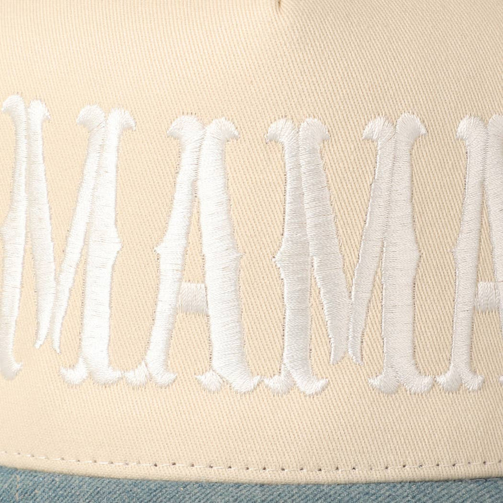 Fashion City - MAMA Typographic Design Embroidery Baseball Cap