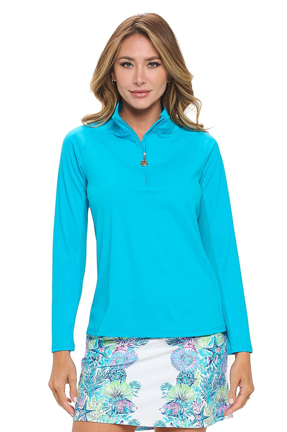 ARYEH - Tera Quarter-Zip Top with Underarm Mesh