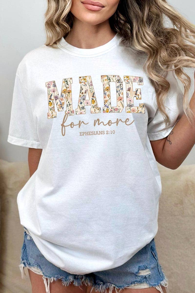 COLORBEAR - Made for More Faith Graphic Garment Dyed Tee