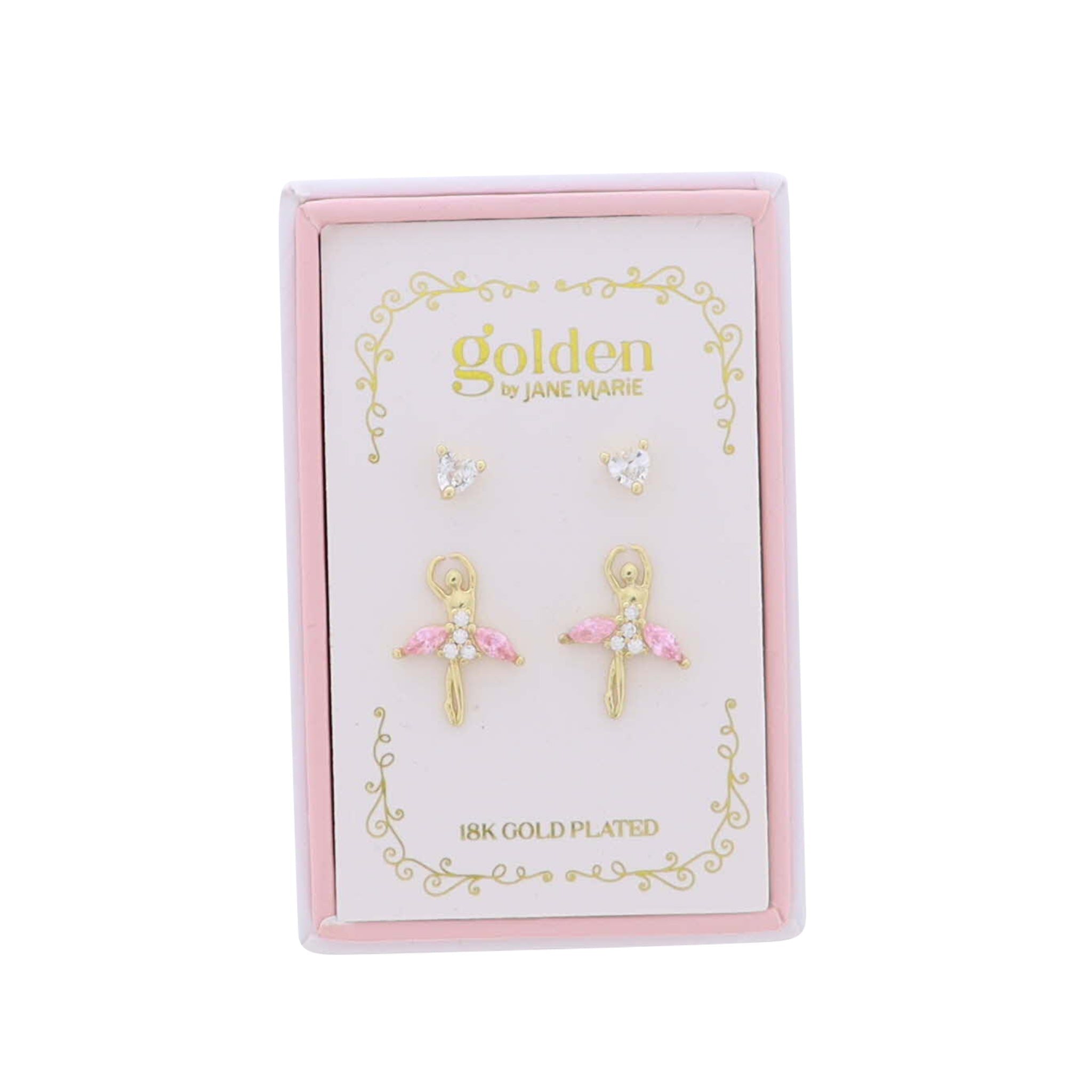 Kid’s Golden Sweetheart Earrings