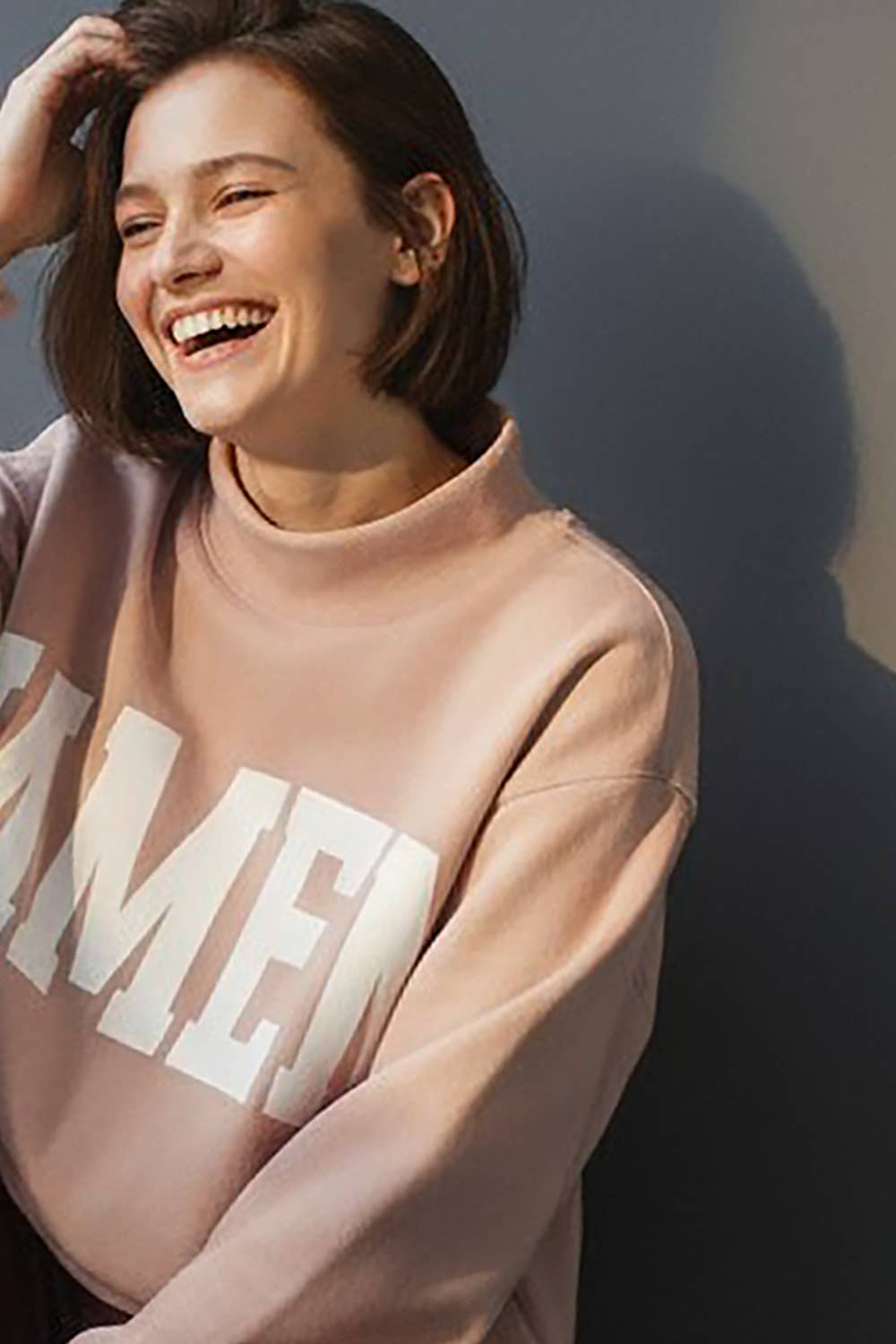 WWJD & AMEN' Reversible Mock Neck Sweatshirt