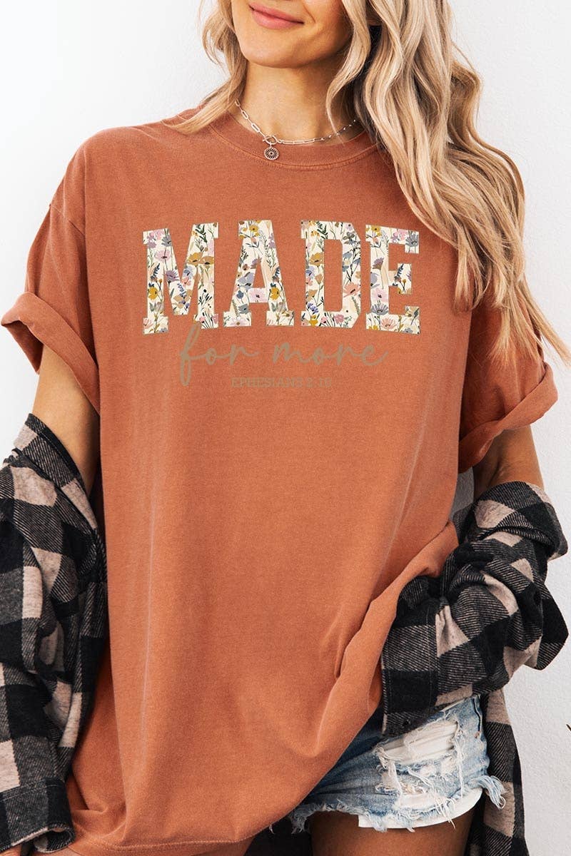 COLORBEAR - Made for More Faith Graphic Garment Dyed Tee
