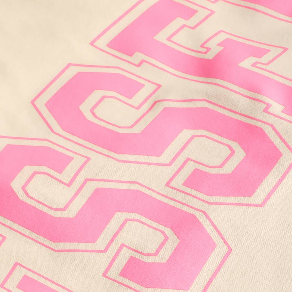 Fashion City - BLESSED Varsity-Style Heavy Cotton Graphic T-Shirt