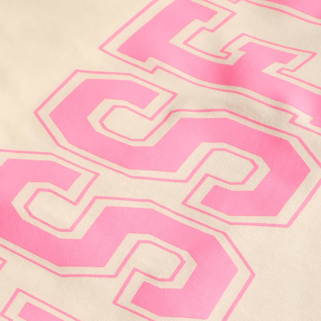 Fashion City - BLESSED Varsity-Style Heavy Cotton Graphic T-Shirt