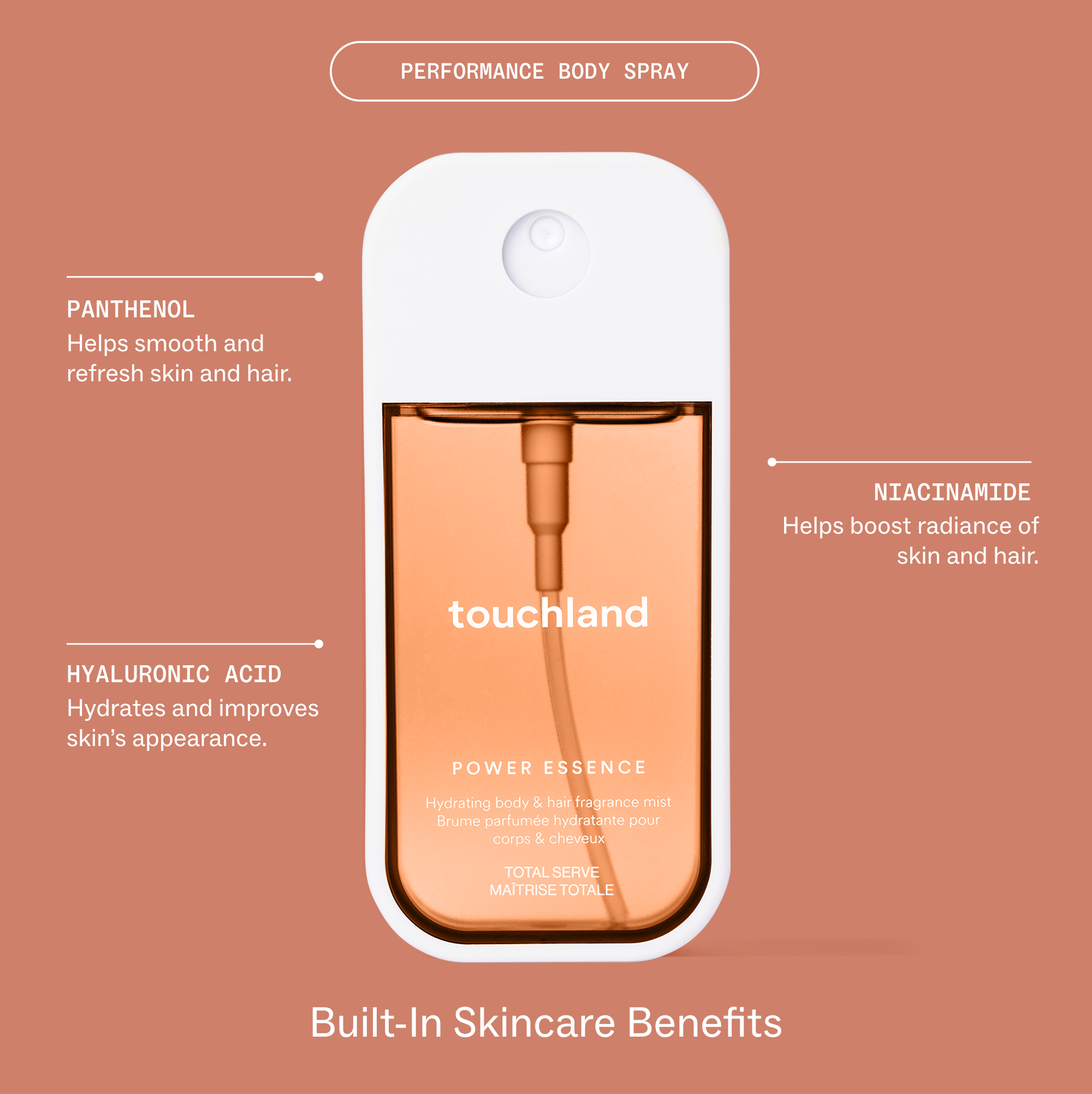 Touchland - Total Serve Performance Body Spray