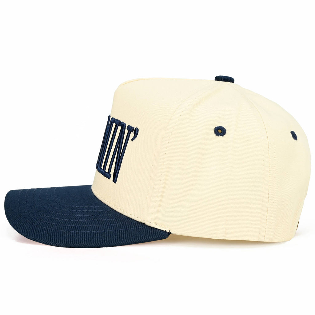 MOMMIN Letter Two Tone Trucker Cap
