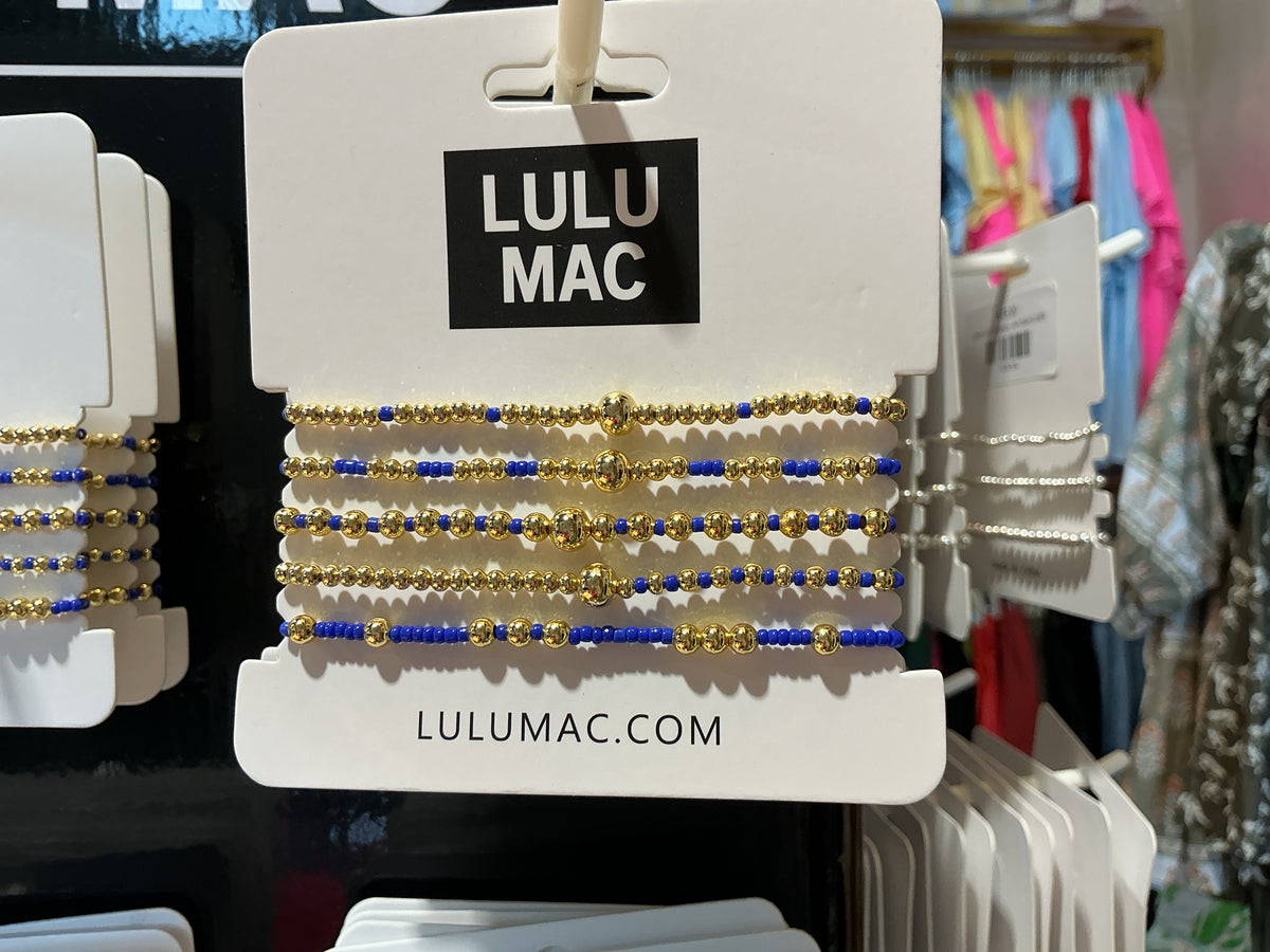 Lulu Mac Multi Color Bracelets Gold