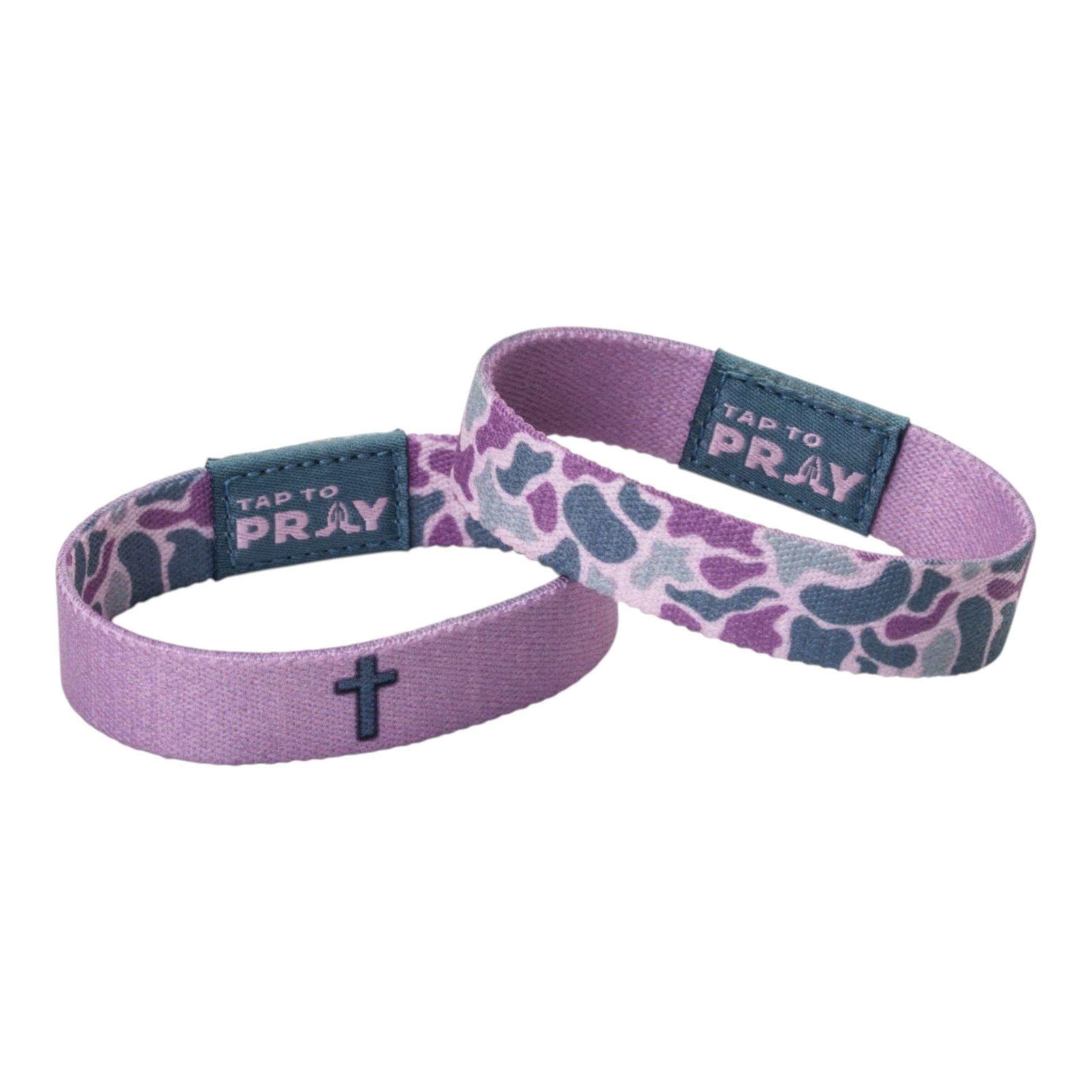 Versible - Tap To Pray® Wristband – River Rock Camo - Lilac