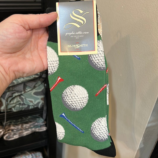 Tee It Up - Green SockSmith socks.