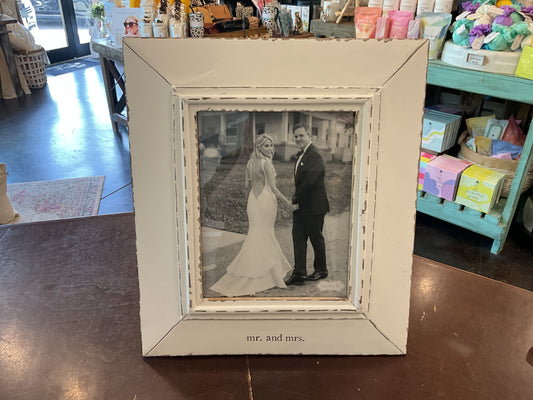 Distressed Wedding Frame