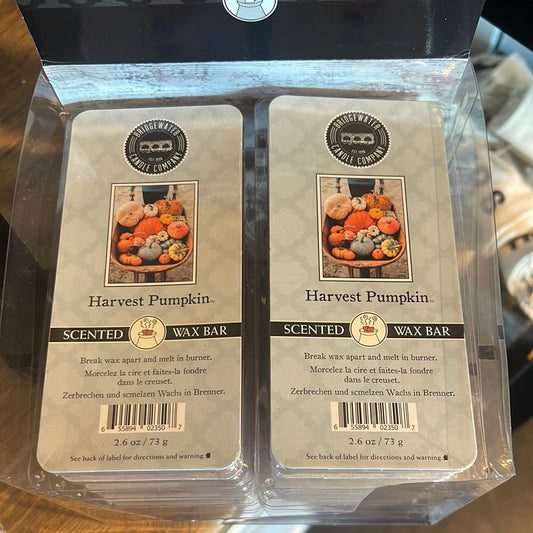 Wax bar melts in packaging featruing pumpkins.