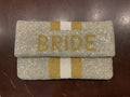 BRIDE Large Silver Beaded Purse