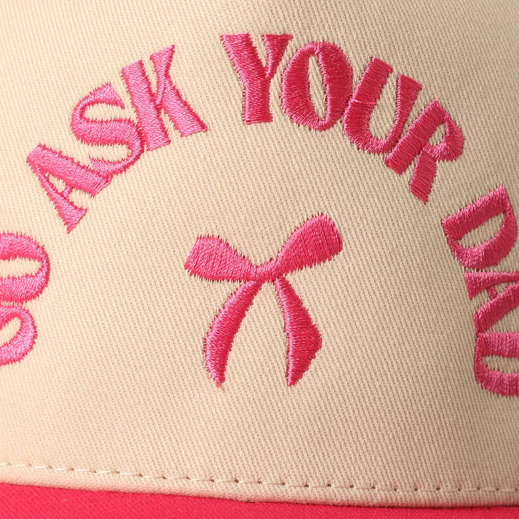 Fashion City - GO ASK YOUR DAD Embroidery Two-Tone Trucker Hat