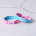 Versible - Tap To Pray™ Wristbands - Blue & Pink WWJD
