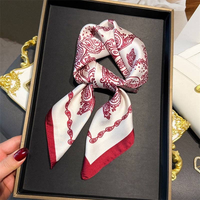 Sheer Trend - Fashion Print Square Scarf