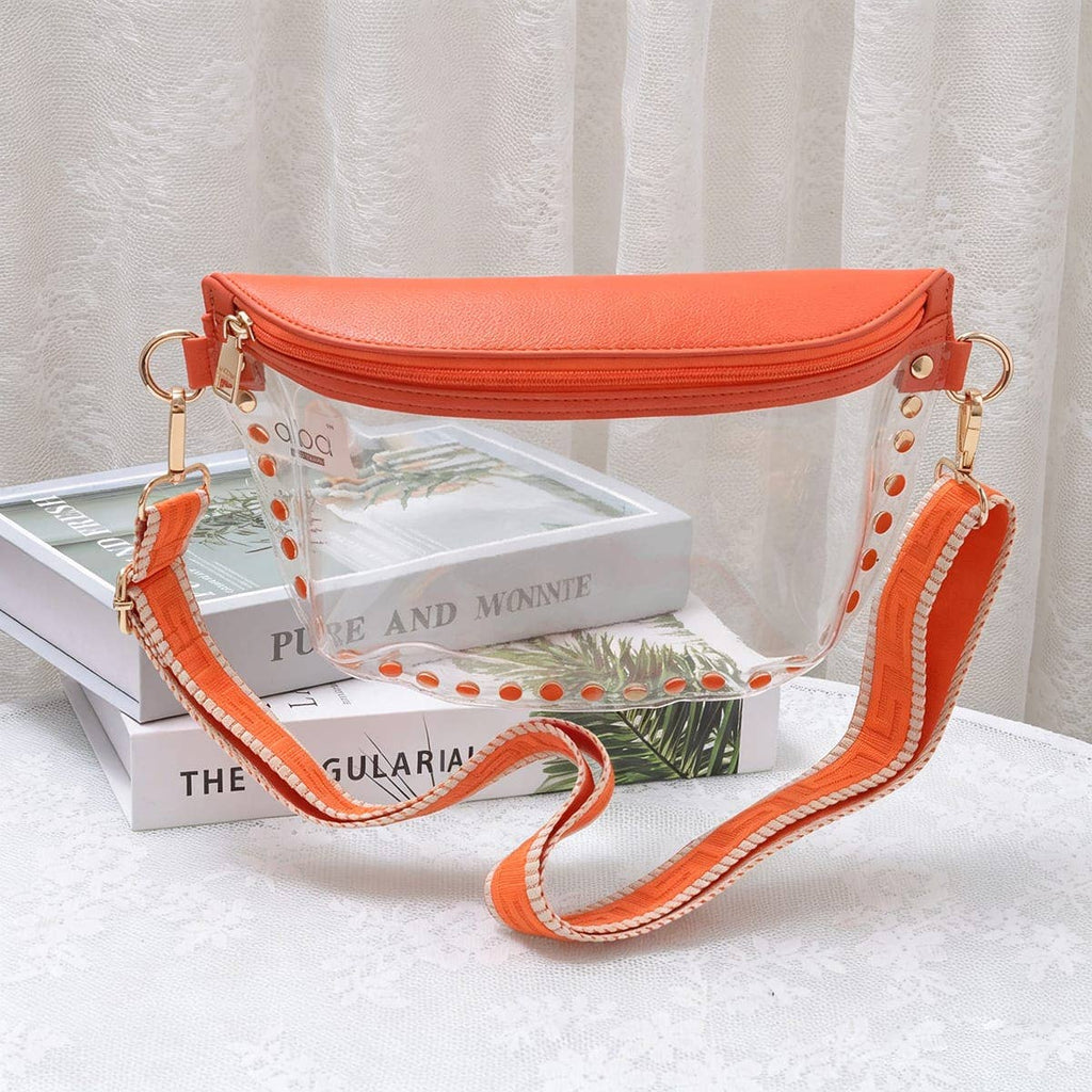 MiMi Wholesale - CB701 Lorna Clear Gameday Studded Crossbody Bag
