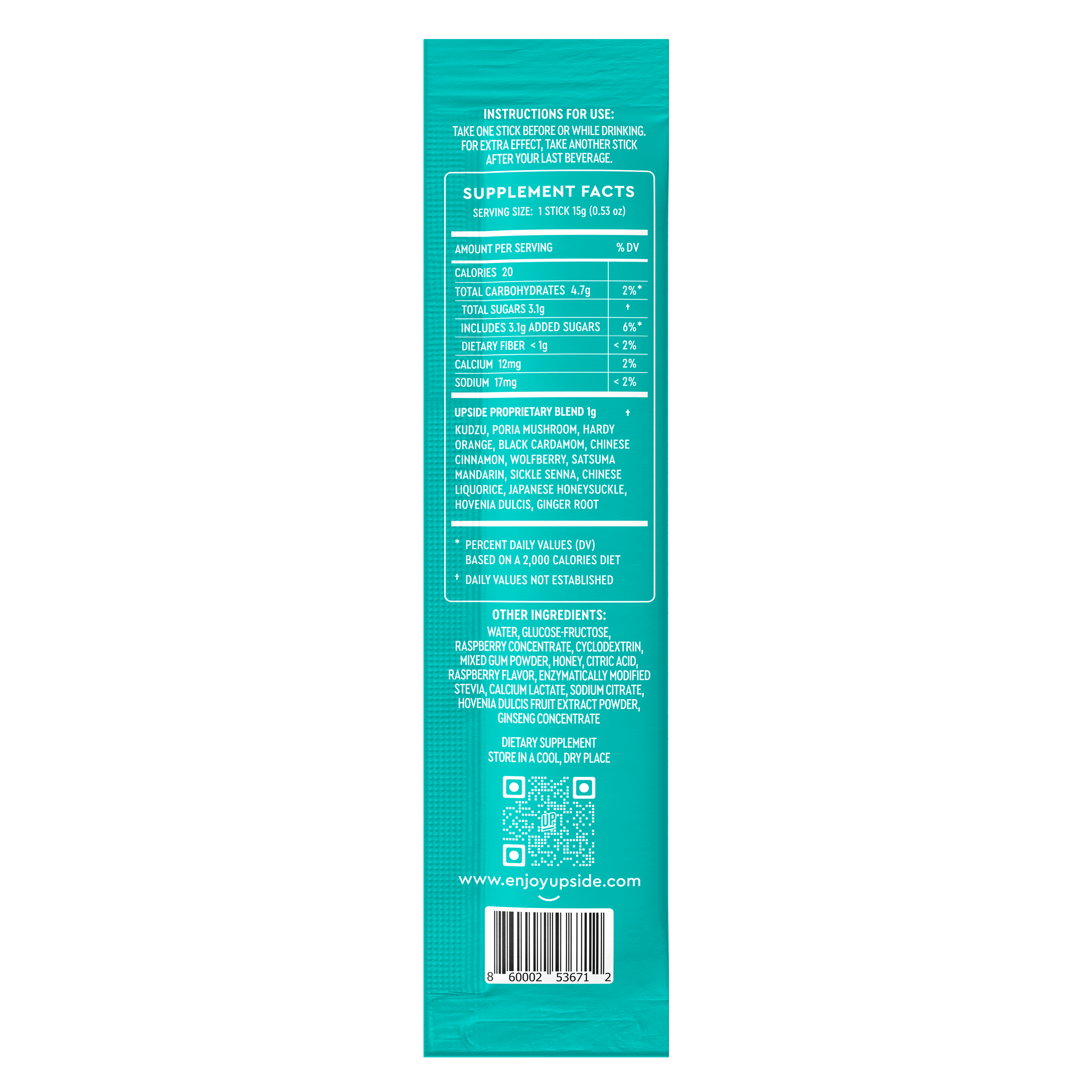 Upside - Before Alcohol Hangover Sticks - UPSIDE Before Drinking Hangover Sticks - Party Box (30-Pack)