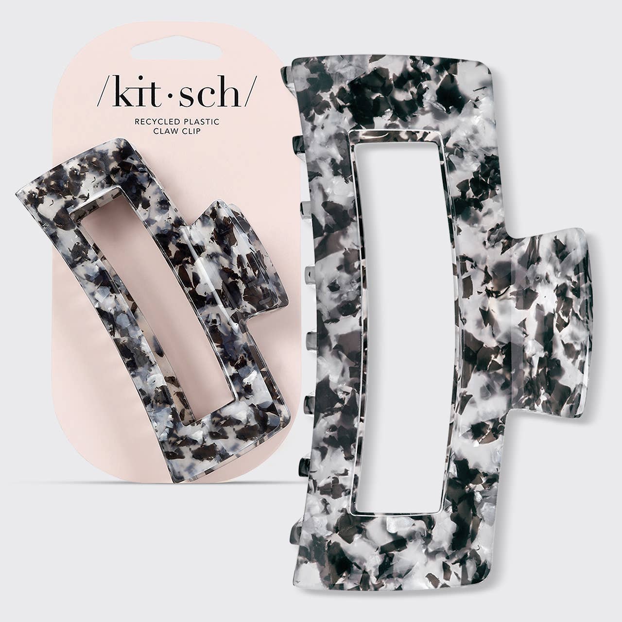 KITSCH - Eco-Friendly Jumbo Open Shape Claw Clip - Black