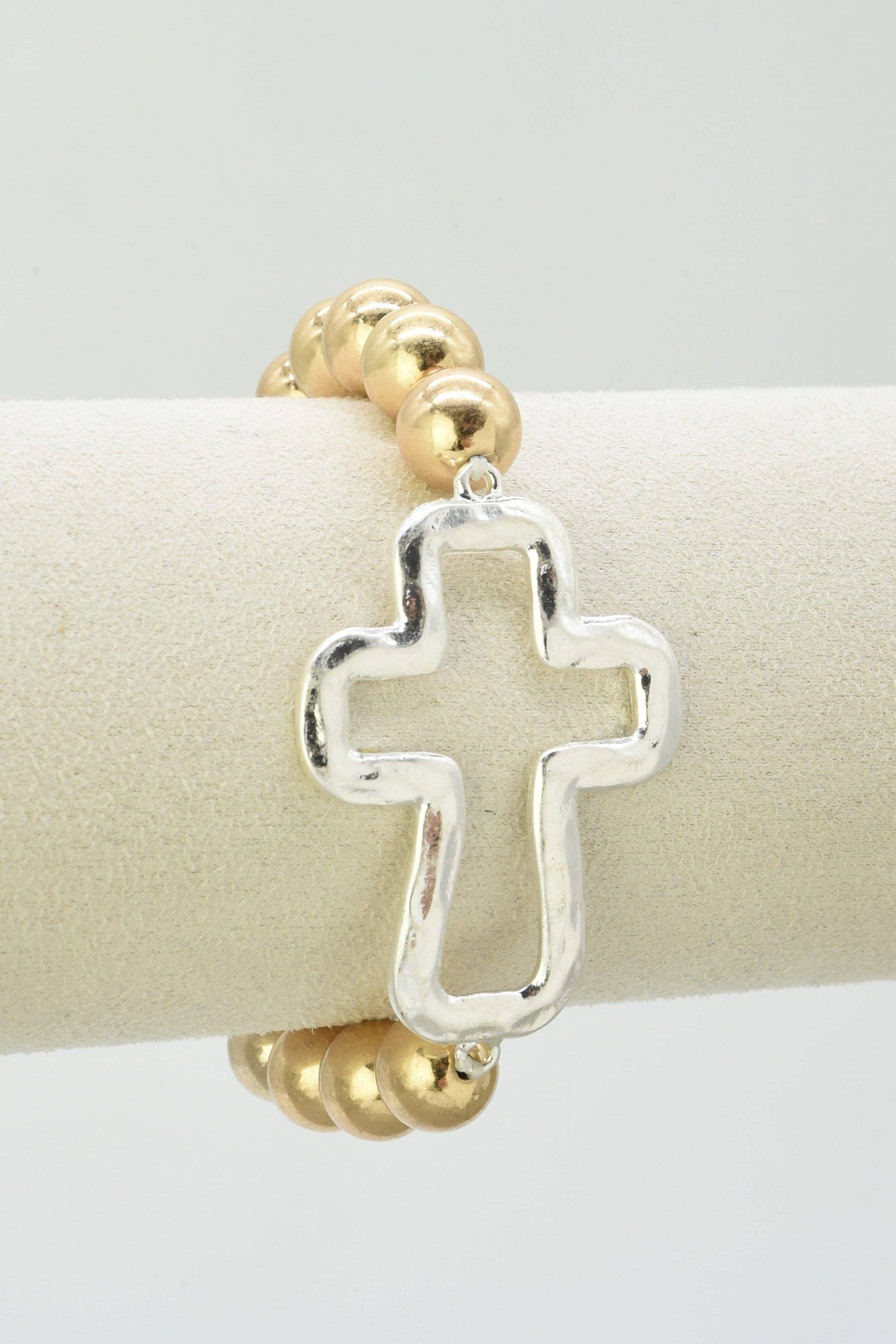 MiMi Wholesale - CB2373 Cross Stretch Bracelet
