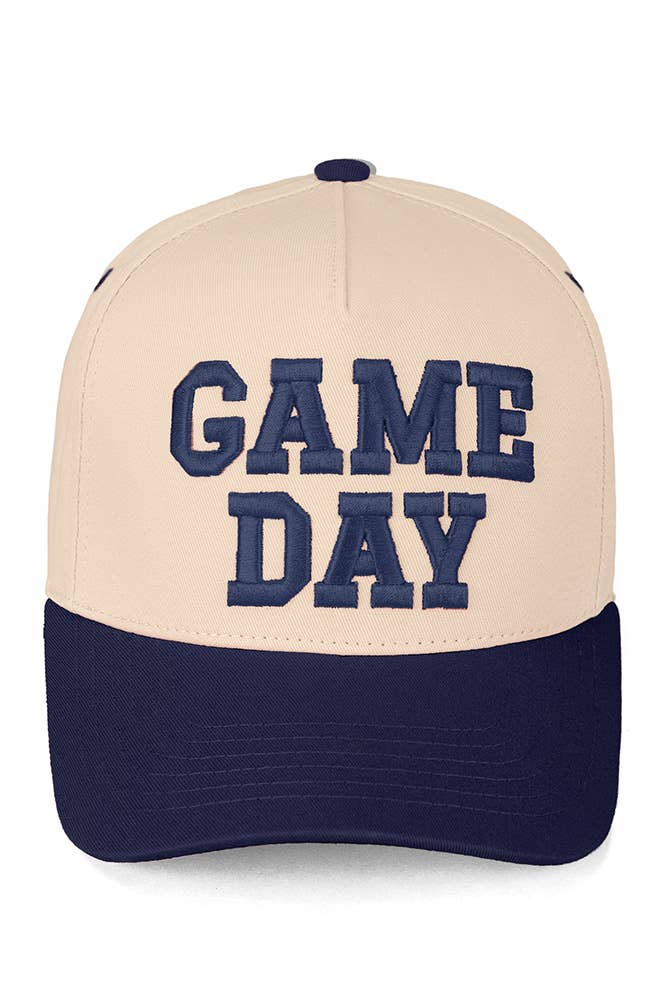 GAME DAY Embroidered Cotton Baseball Cap