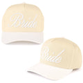 BRIDE Letter Embroidered Two Tone Trucker Cap