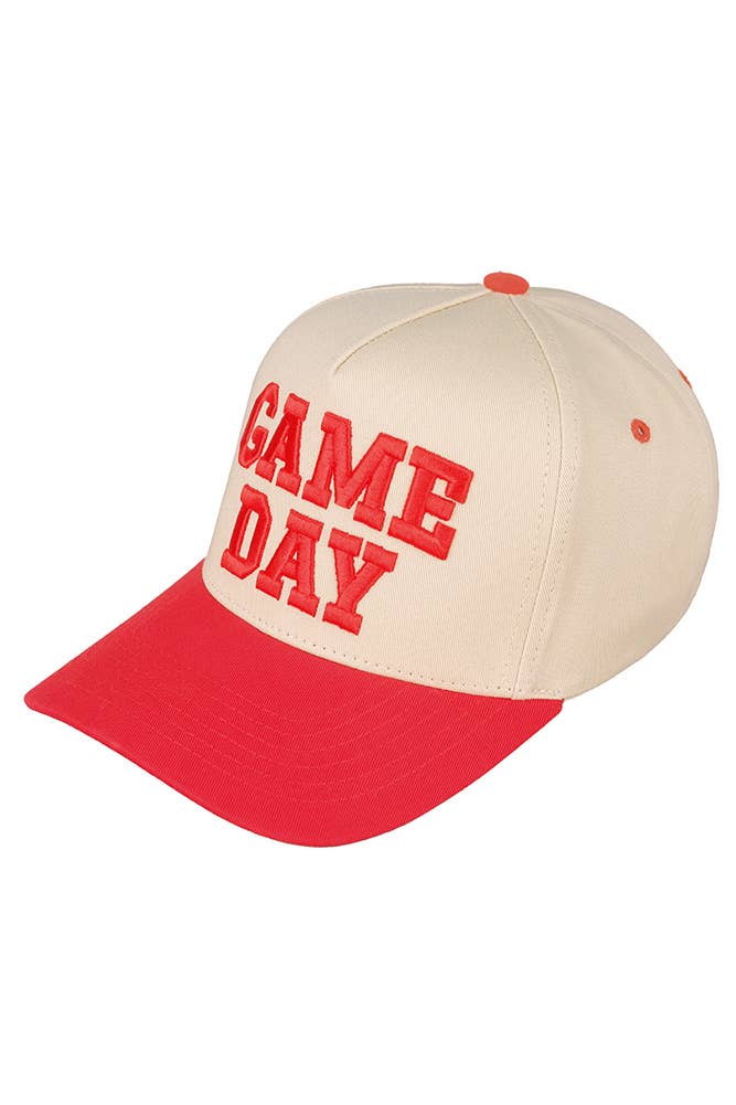 GAME DAY Embroidered Cotton Baseball Cap