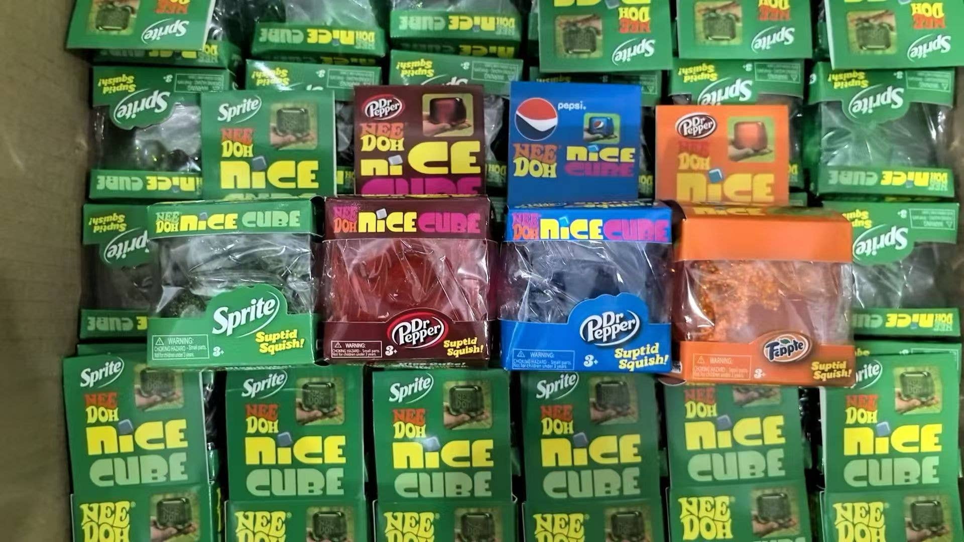 Eagle Crest Industries Inc. - Nice Cube Soda Themed TPR Squishy Ice Cube Fidget Toy