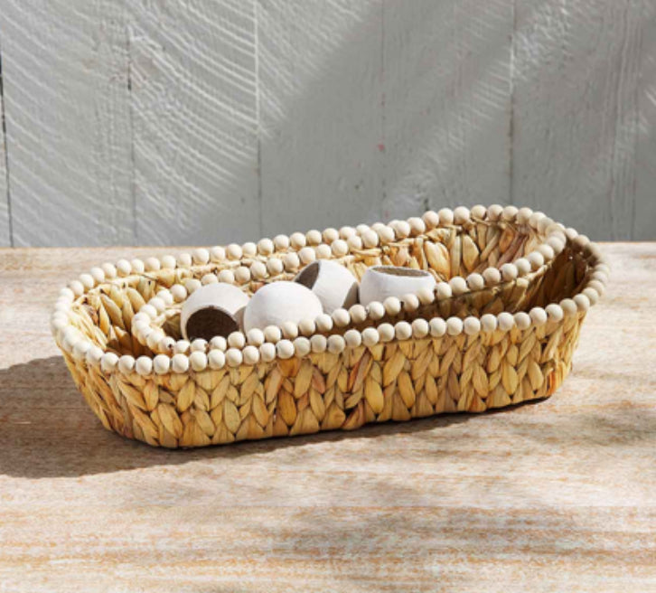 Hyacinth Bread Basket Set