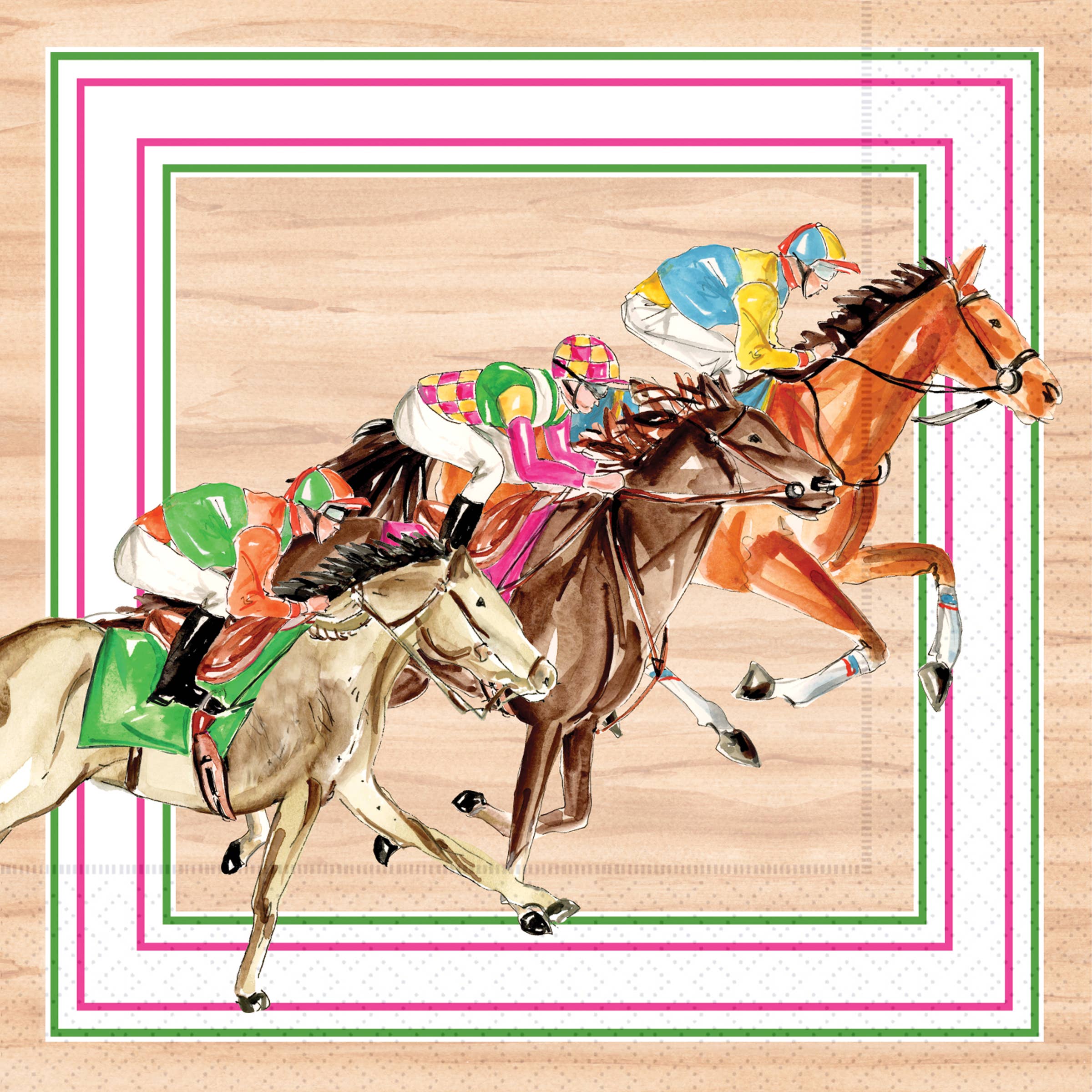 Paper Cocktail Napkins 20 Ct Derby Rider Rosanne Beck