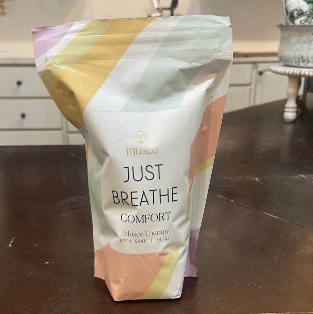 "Just Breathe; Comfort" 24oz Musee bath soak.