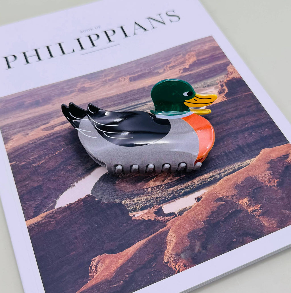 JOSSLYN by wall to wall - JUMBO MALLARD DUCK HAIR CLAW CLIPS | 40H1028