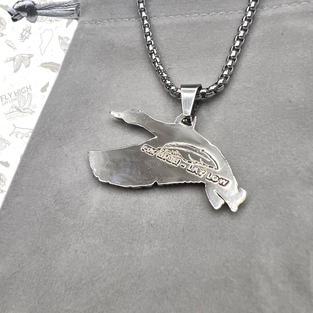 Ridge&Holler - Mallard- Stainless Steel Necklace and Pendant