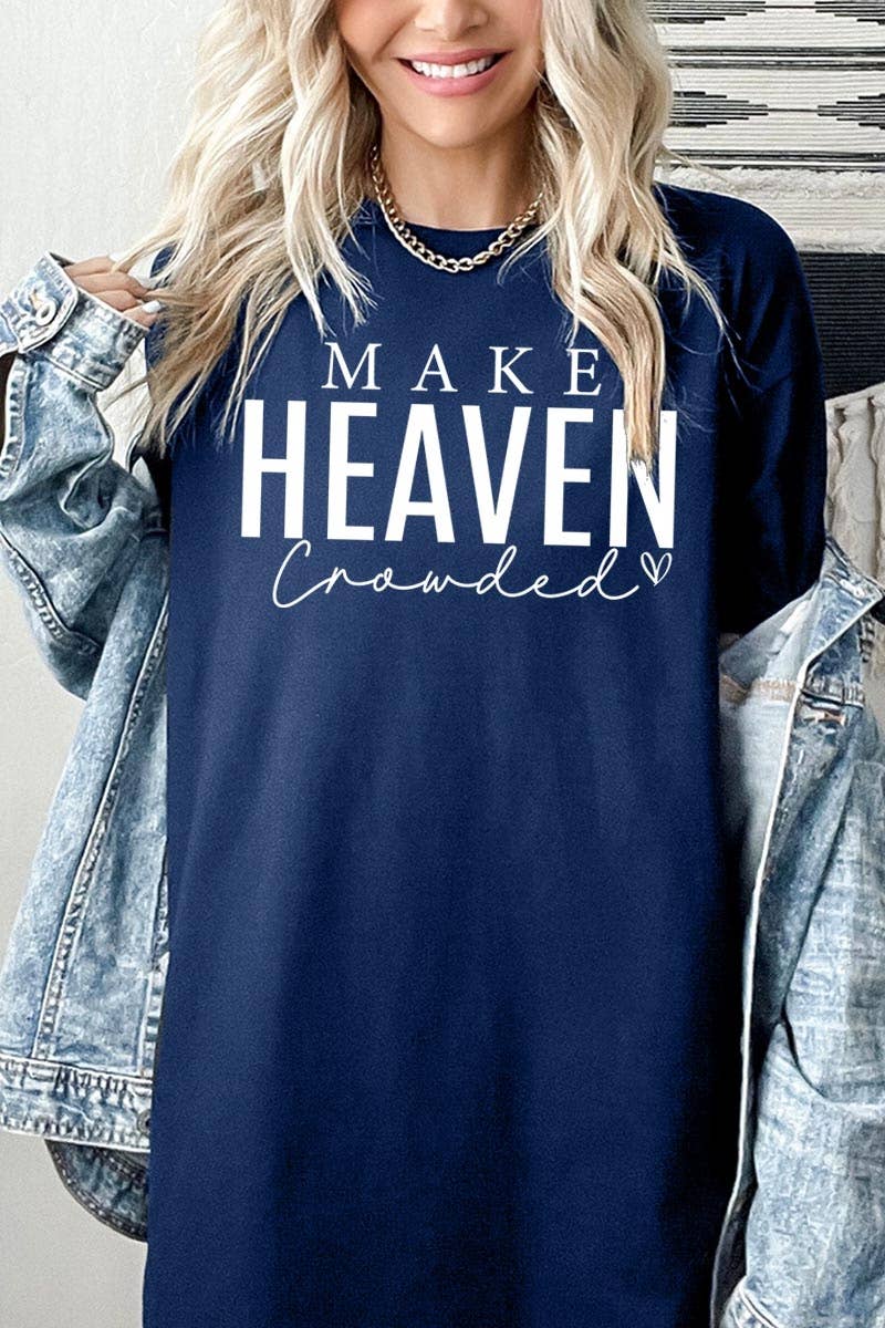 Make Heaven Crowded Graphic Heavy Cotton Tee