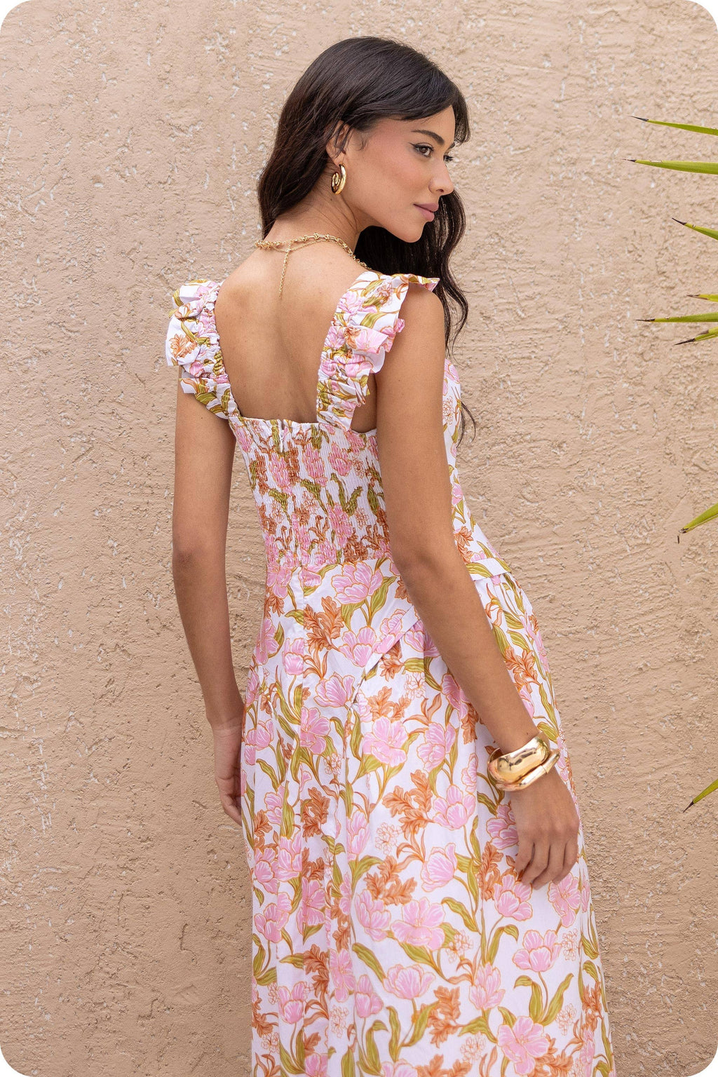 Strut & Bolt - Floral Fit and Flare Maxi Dress
