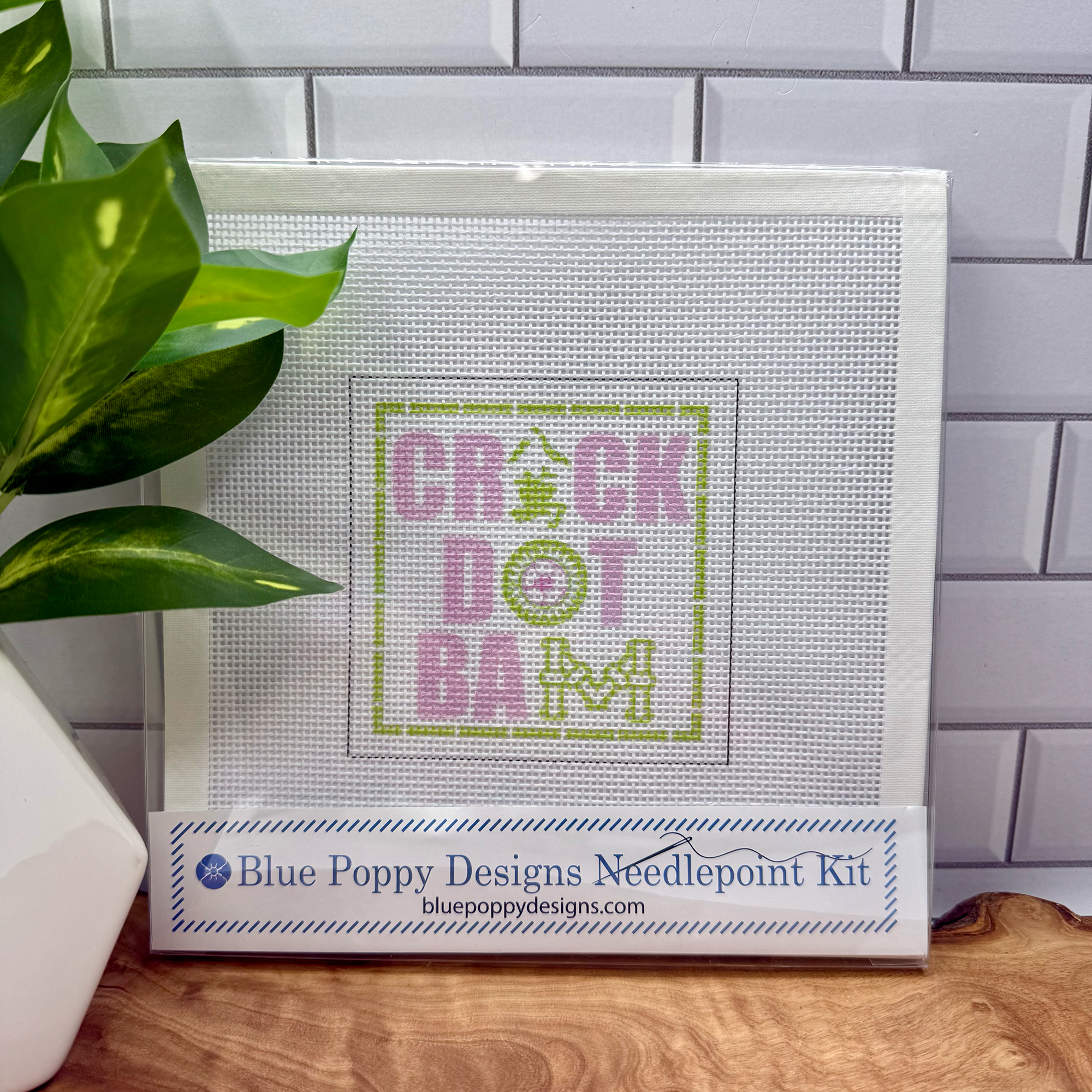 Crack Dot Bam Needlepoint kit