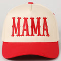 Fashion City - MAMA Typographic Design Embroidery Baseball Cap