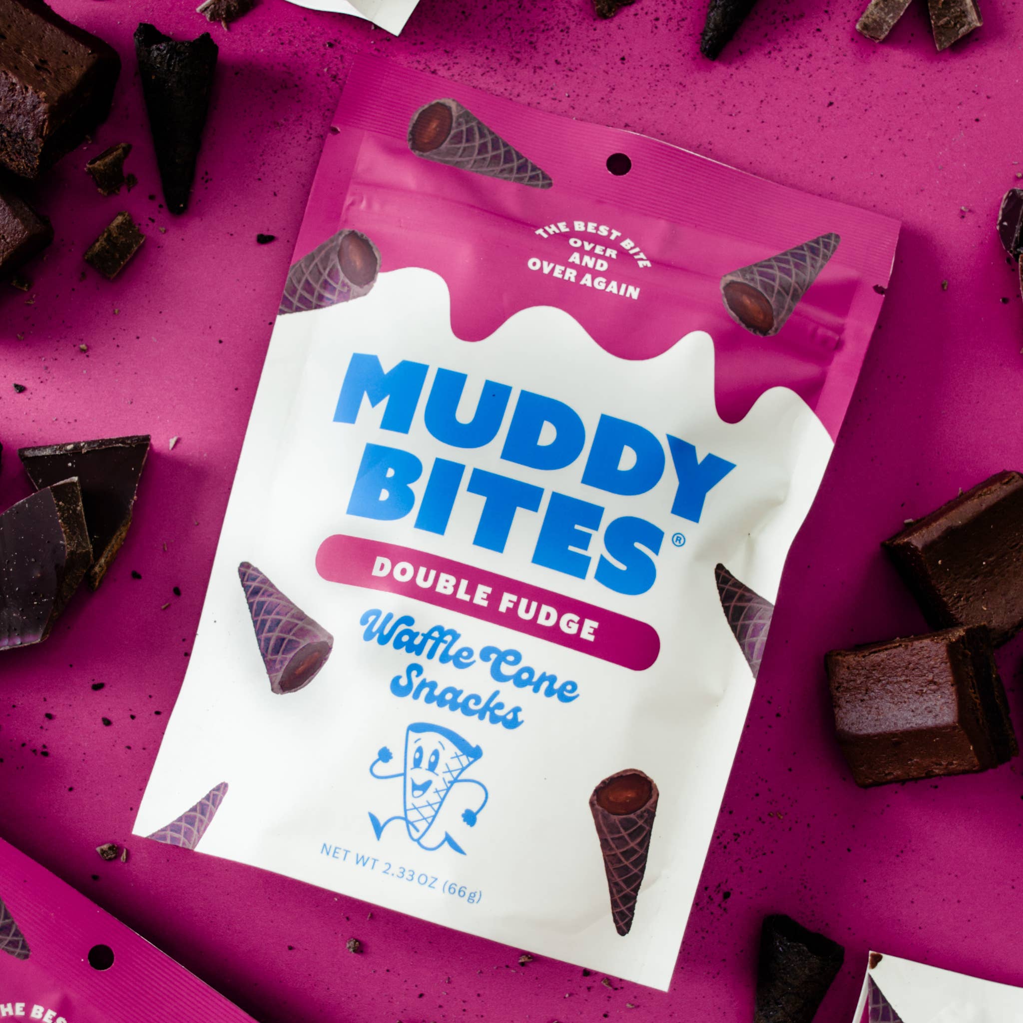 Muddy Bites - Double Fudge Waffle Cone Snacks