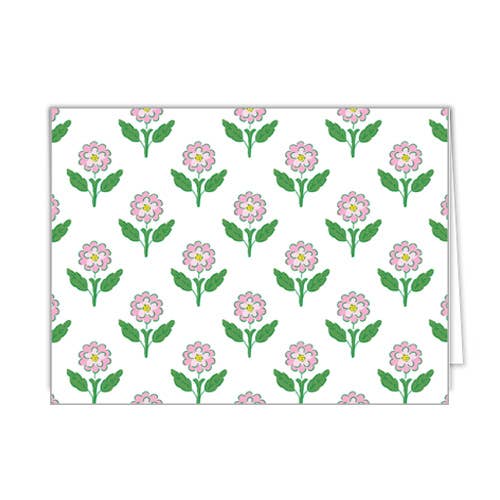 Folded Notecard Set of 10 | Pink Daisy