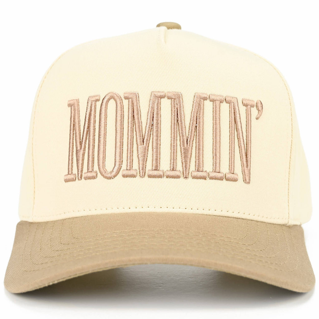 MOMMIN Letter Two Tone Trucker Cap