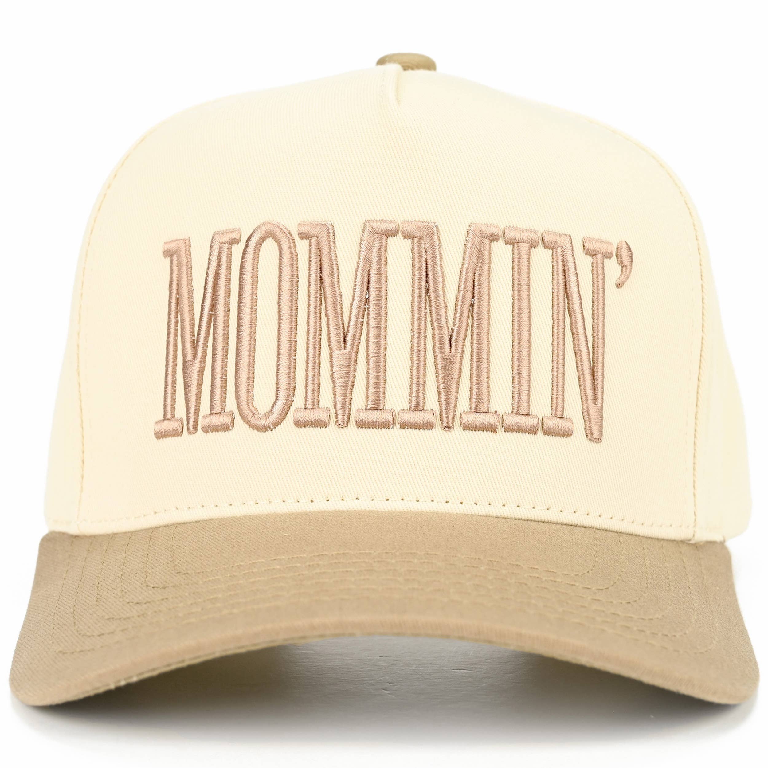 MOMMIN Letter Two Tone Trucker Cap