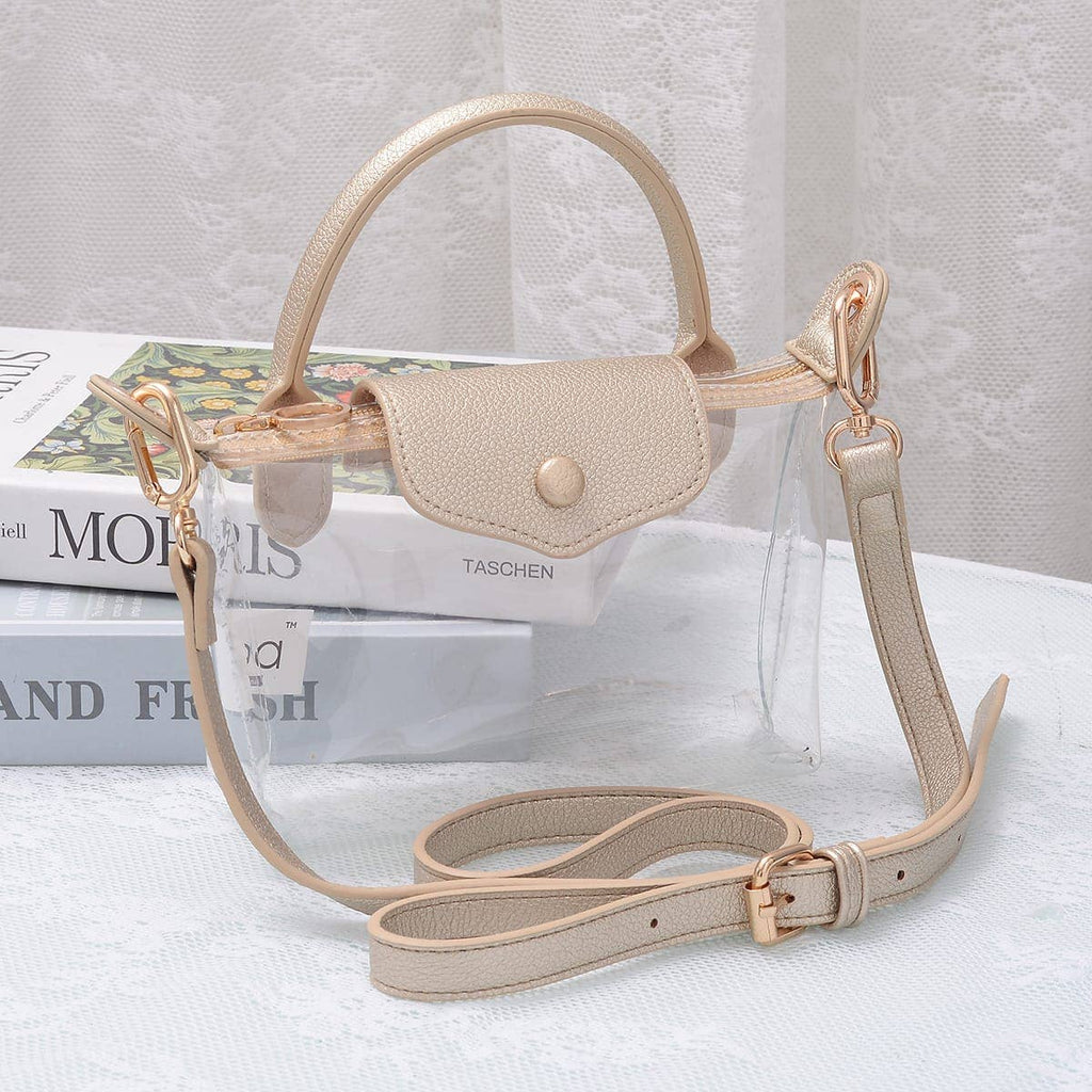 MiMi Wholesale - CB781 Gladys Clear Gameday Mini Crossbody Bag