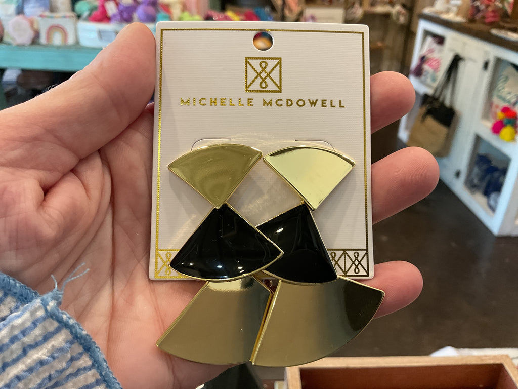 Black and Gold GameDay Earrings