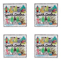 Glory Haus - State of South Carolina Icon Acrylic Coaster Set/4