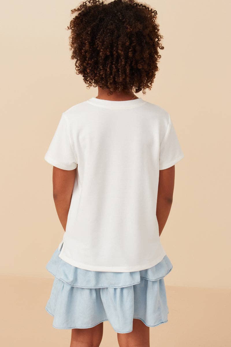 Girls Flower Patch T Shirt