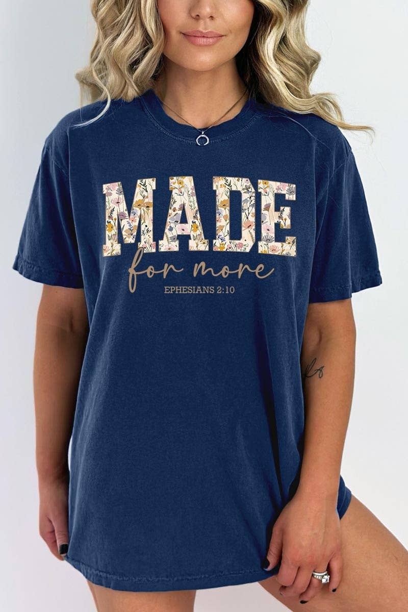 COLORBEAR - Made for More Faith Graphic Garment Dyed Tee