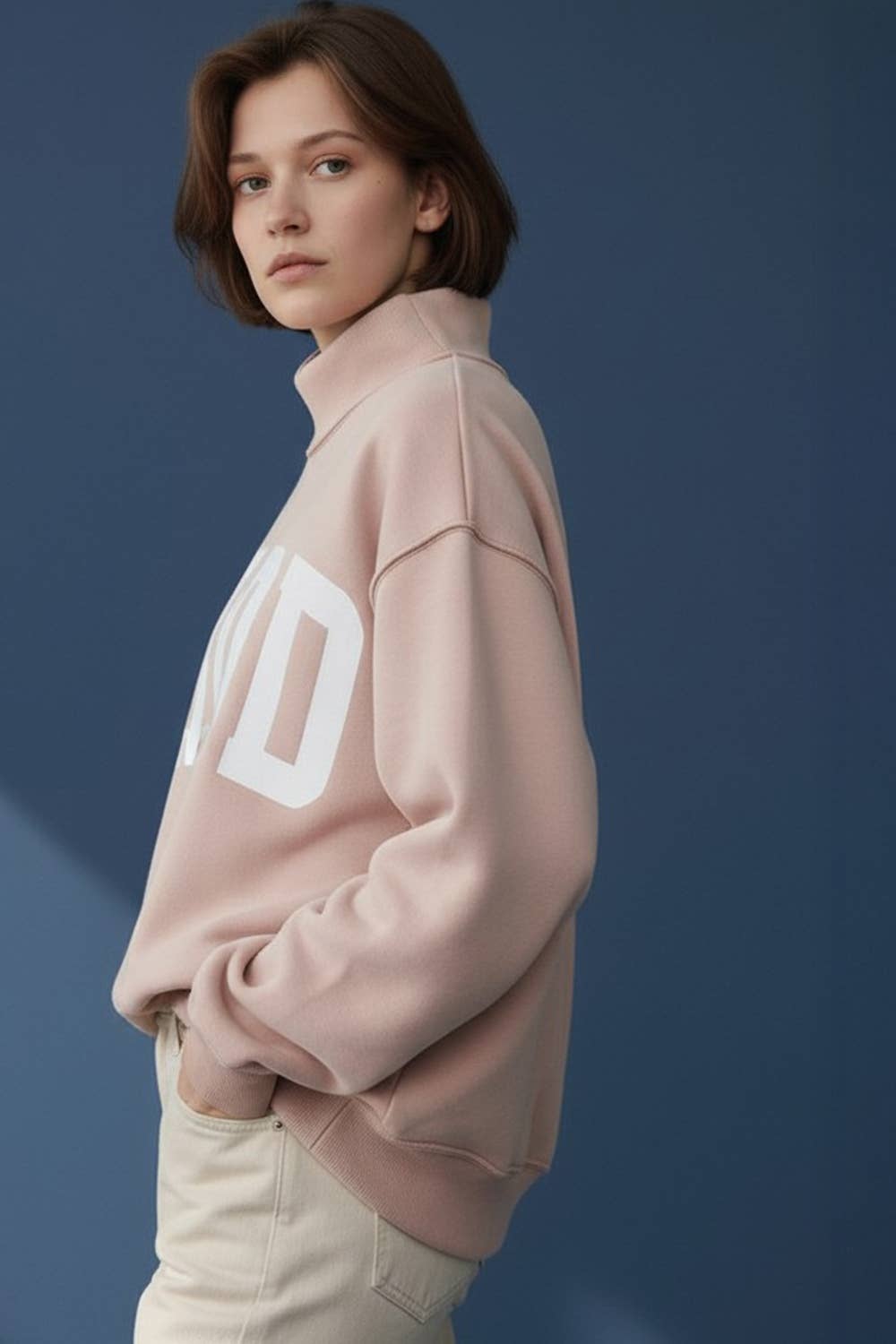 WWJD & AMEN' Reversible Mock Neck Sweatshirt